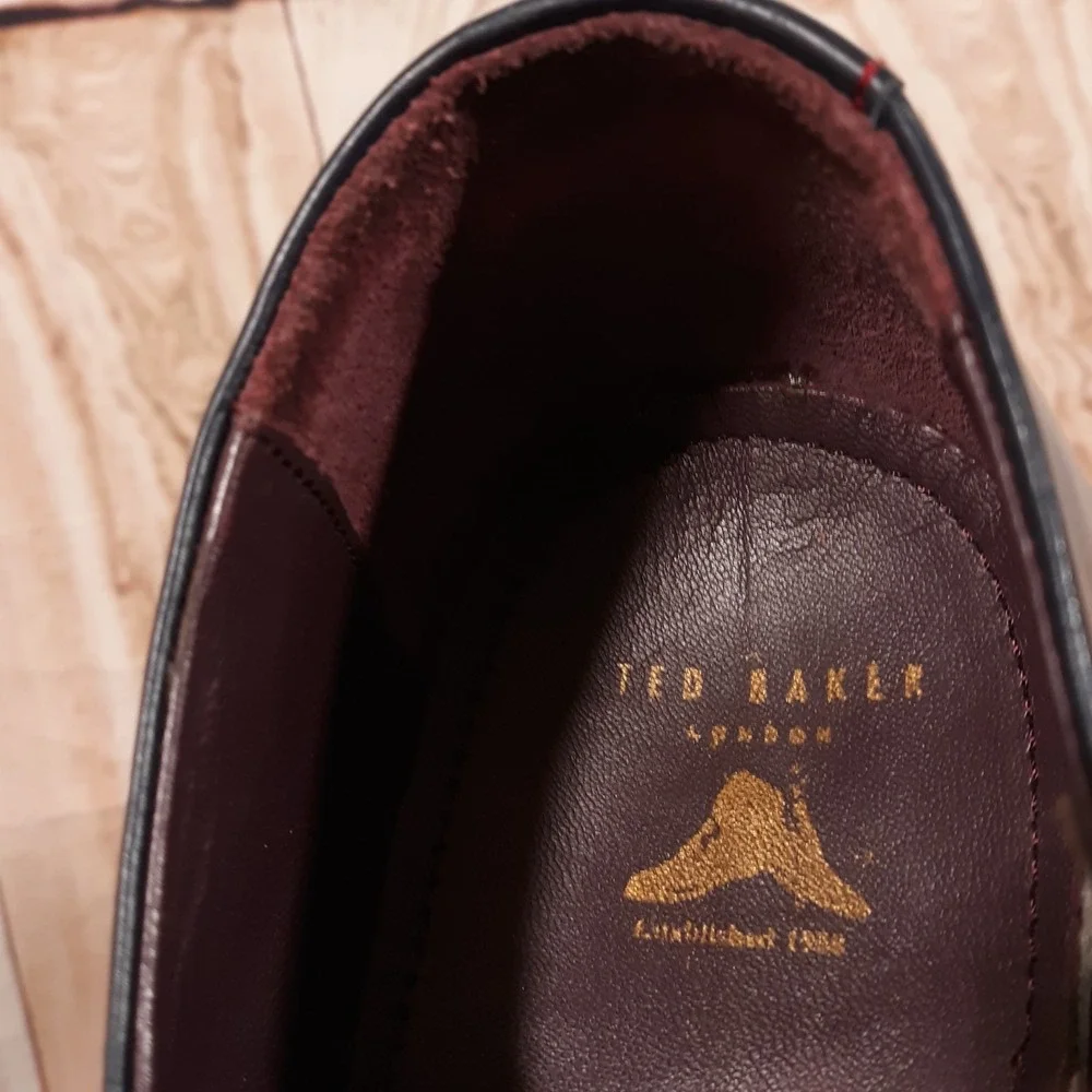 Ted‎ Baker London Oxford Leather Dress Shoes Mens Size US 10 Blue